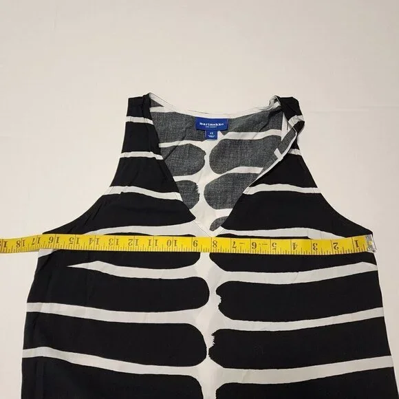 Marimekko for Target size XS mini dress zebra black and white sleeveless - Picture 5 of 7